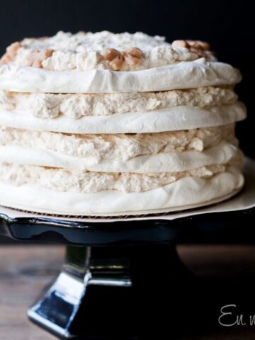 Chestnut Meringue Cake