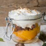 Duraznos con merengue Chilean Stuffed Peach