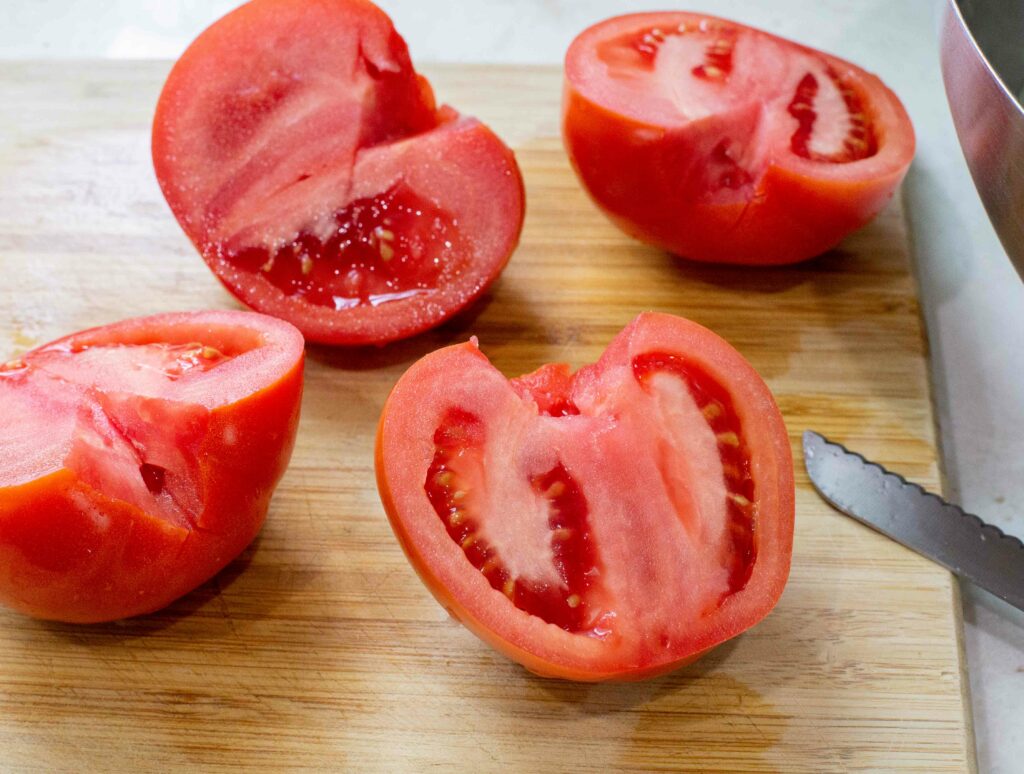 Ensalada Chilena Tomatoes and onions - Pilar's Chilean Food & Garden