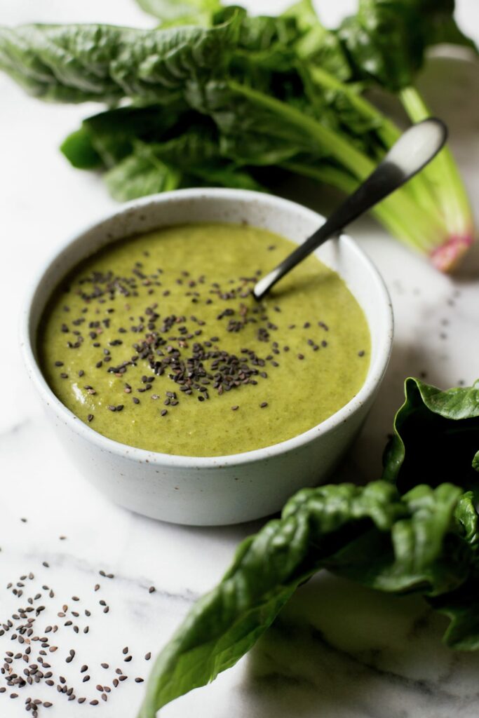 Cream of Spinach Soup - Pilar's Chilean Food & Garden