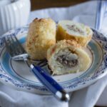 Papas rellenas with ground beef