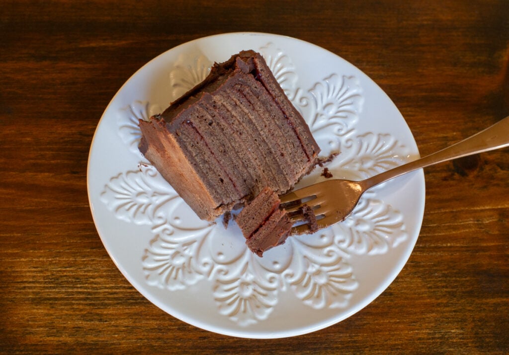 Thin Layer Chocolate Cake
Torta de panqueque chocolate