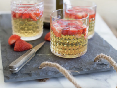 Clery Strawberry White Wine Punch