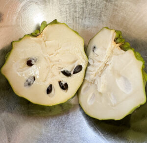 Half cherimoyas.