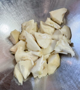 Chunks of cherimoya.