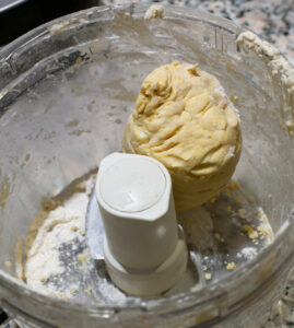 Dough on the food processor.